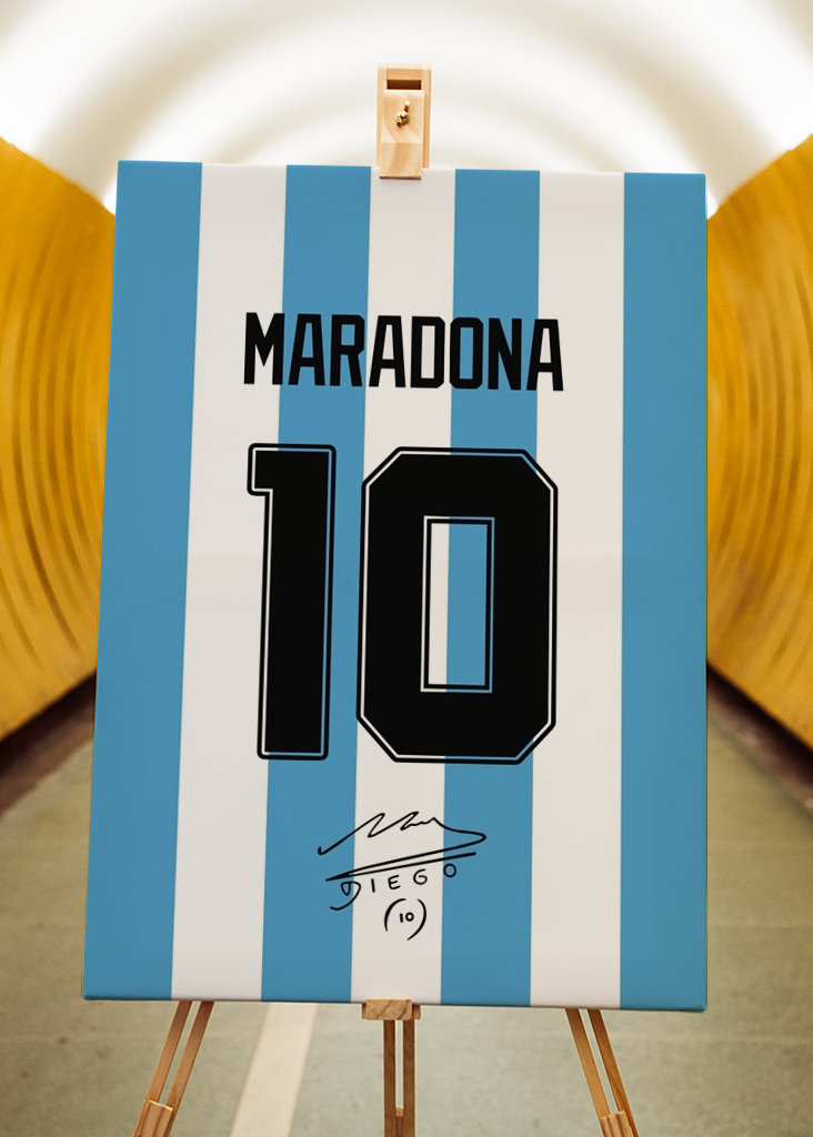 Maradona Autograf 10 Argentyna