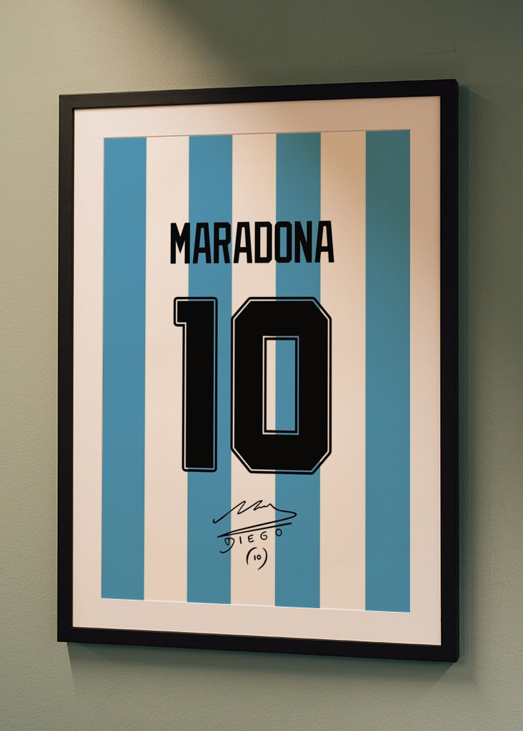 Maradona Autograf 10 Argentyna
