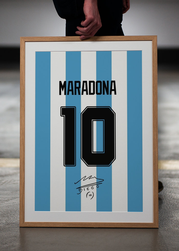 Maradona Autograf 10 Argentyna