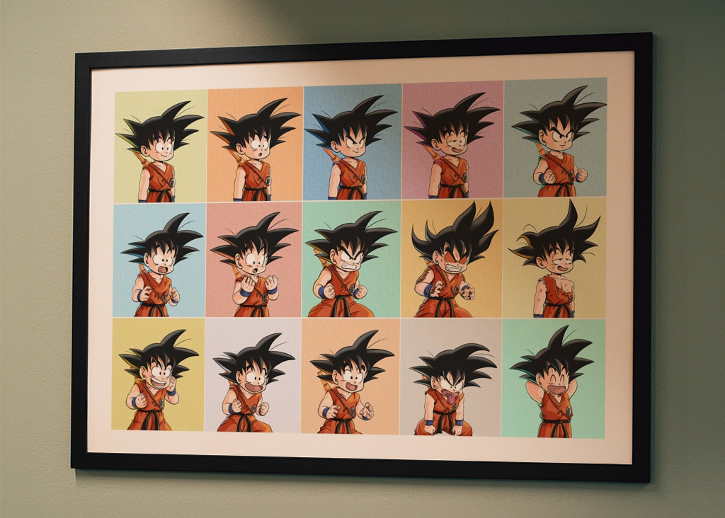 Goku Mehrere Posen 
