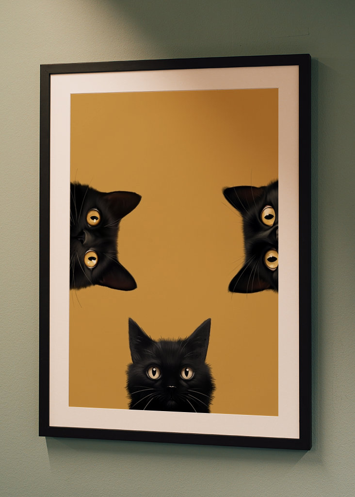 Tres gatitos negros. Dulce