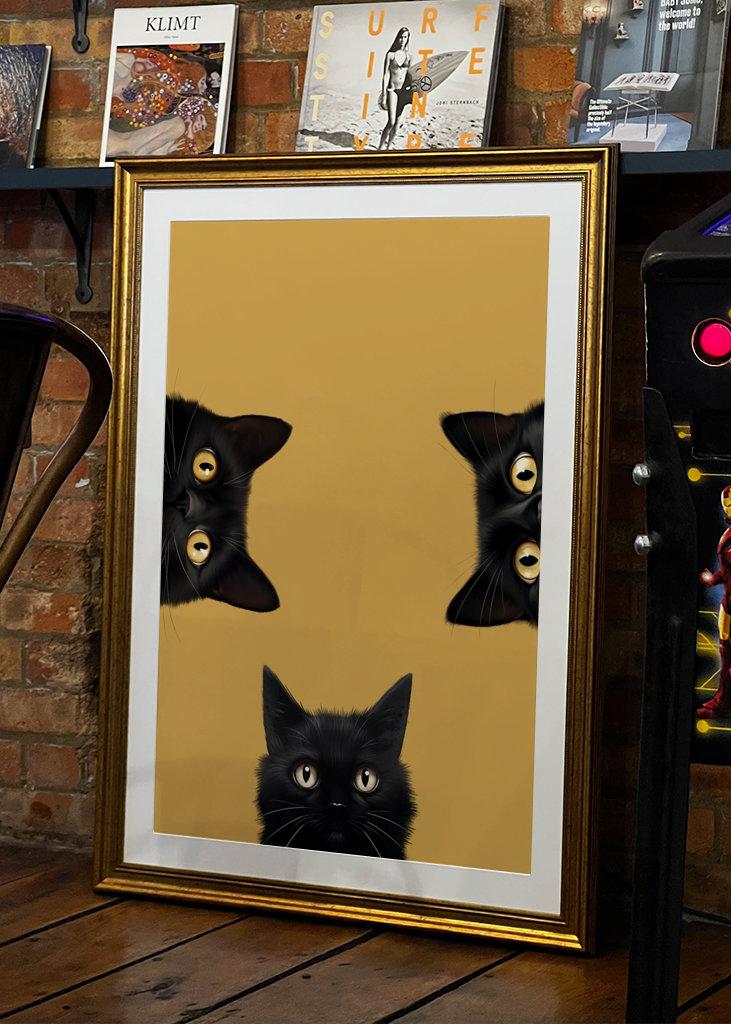 Tres gatitos negros. Dulce