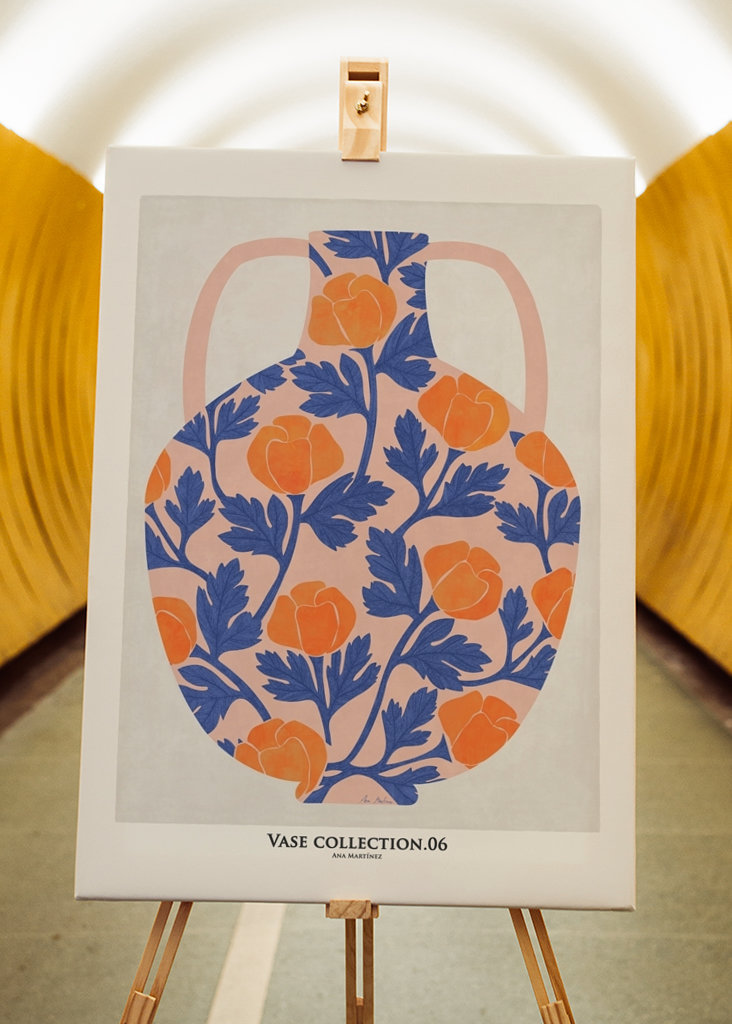 Vase and roses collection