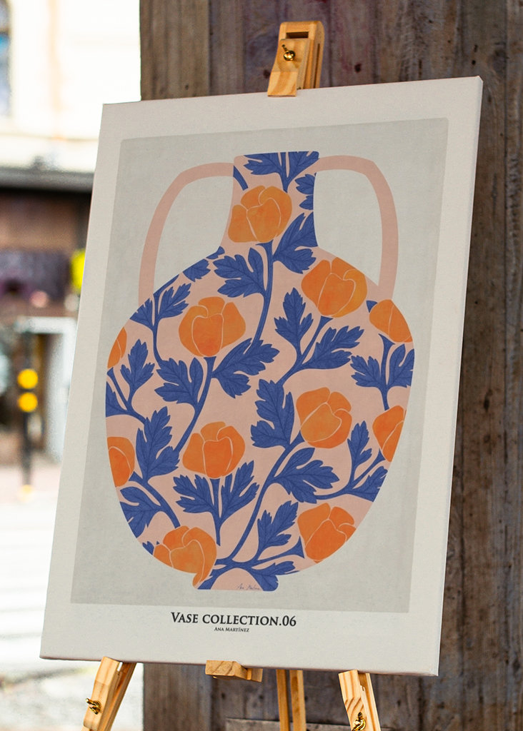 Vase and roses collection