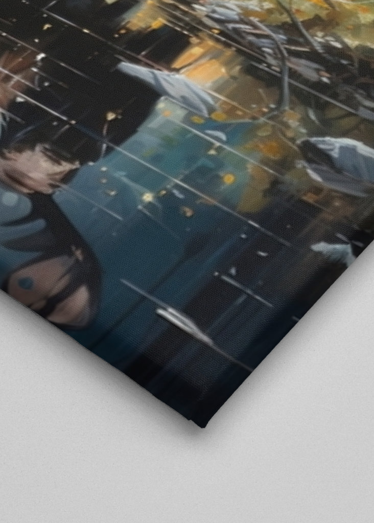 Elch im Wald Ölgemälde