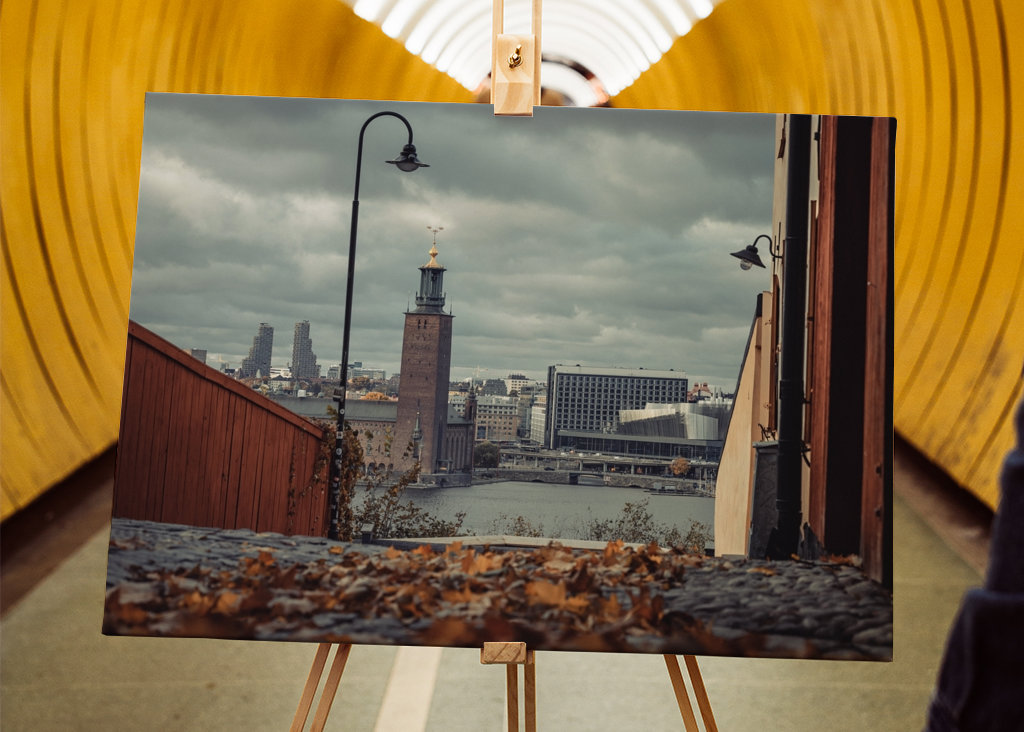 Stockholmer Stadtbild im Herbst