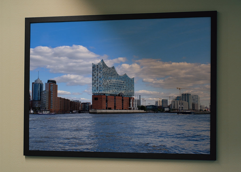Panorama from port of Hamburg
