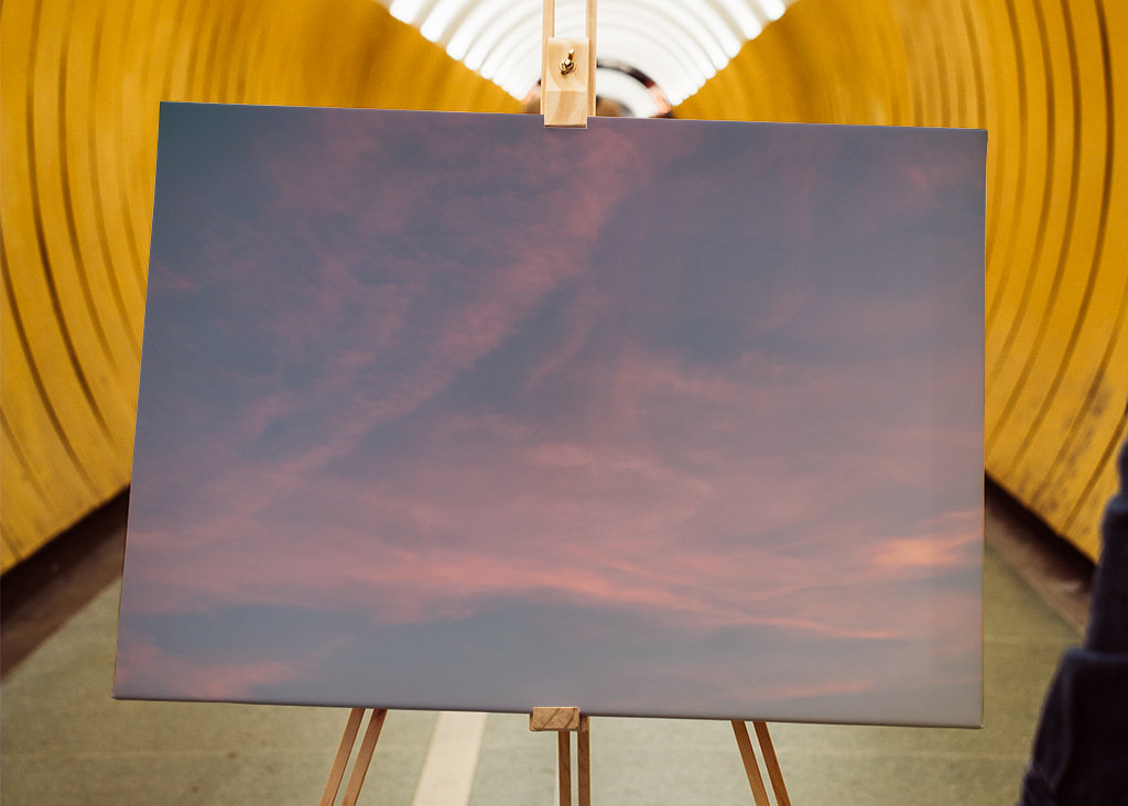 Rosafarbener Himmel in der Toskana | Italien