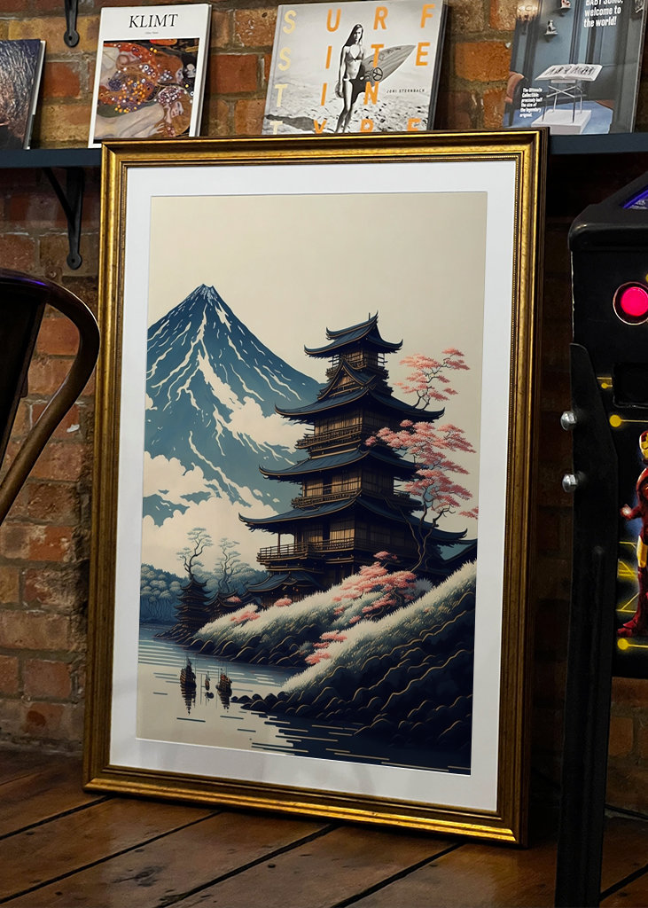 Het traditionele landschap van Japan