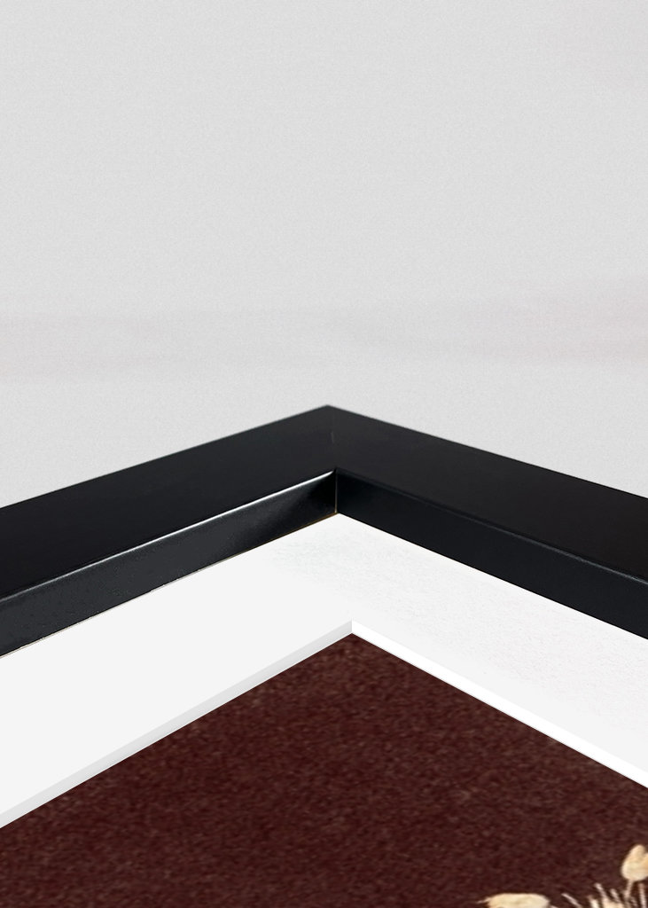 Botanical leaves brown ocre