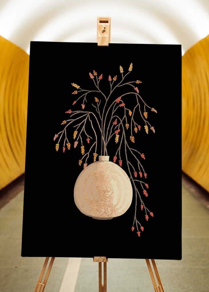 Branches, Berries And A Vase 2