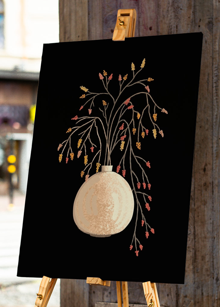 Branches, Berries And A Vase 2