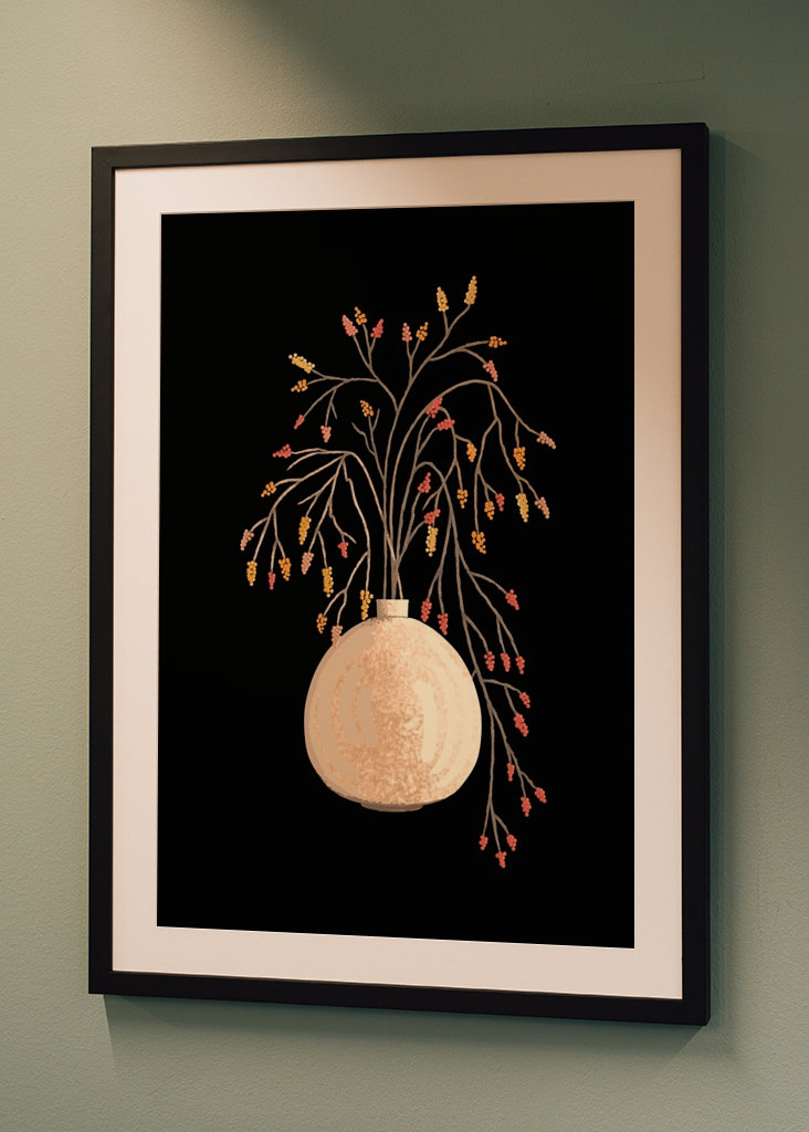 Branches, Berries And A Vase 2