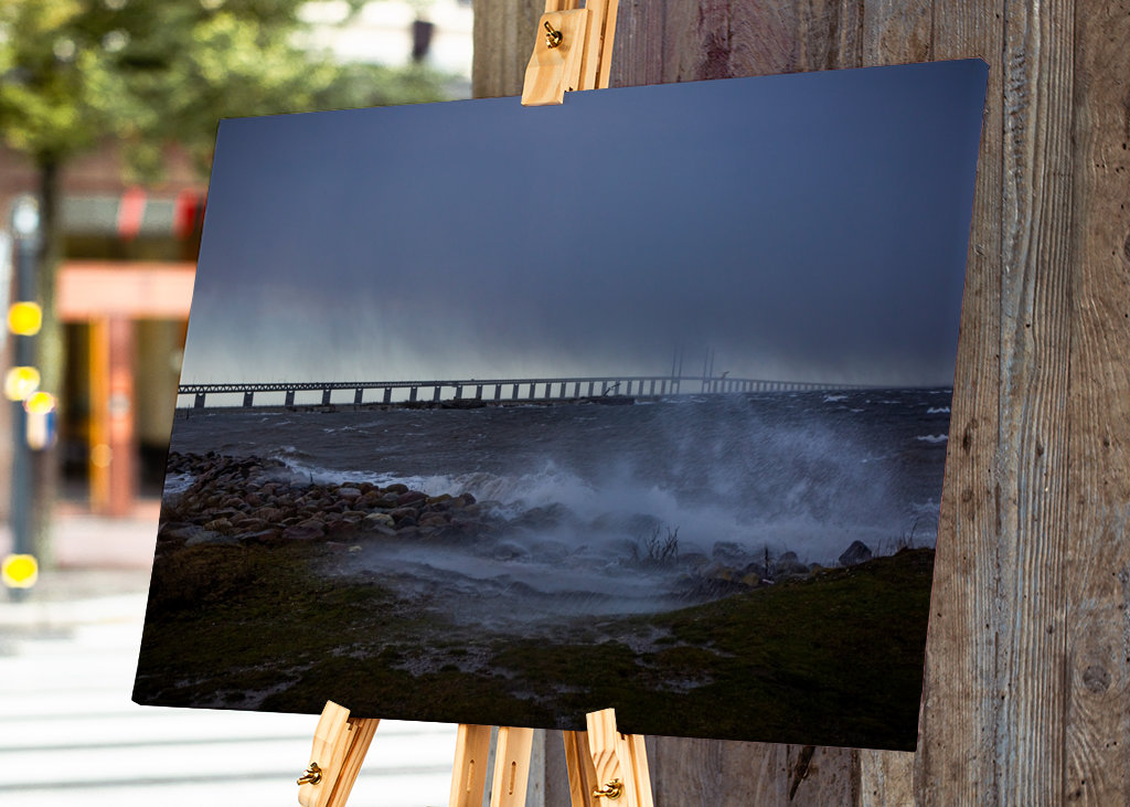 Storm Pia over sundet