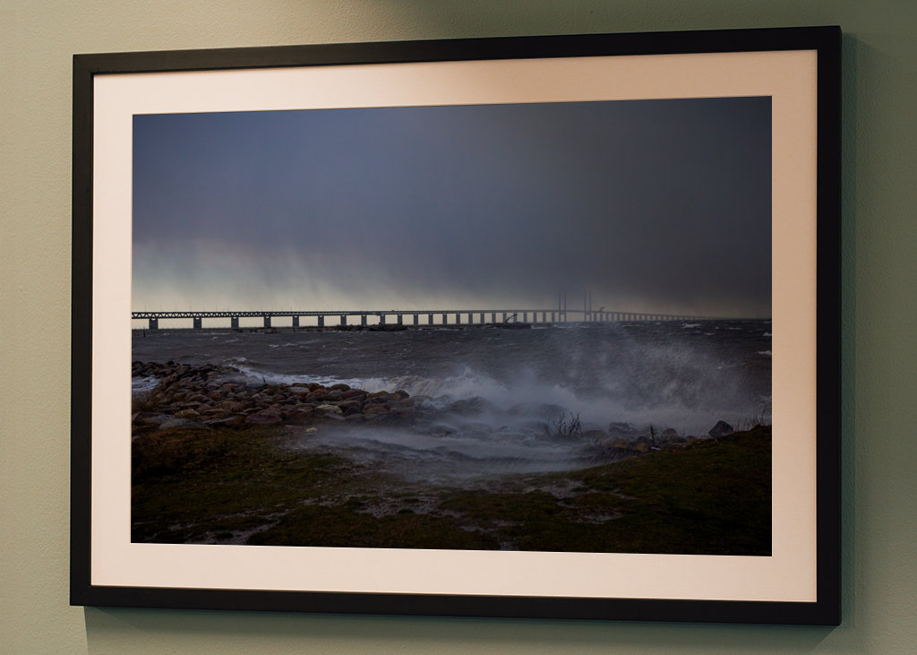 Storm Pia over sundet