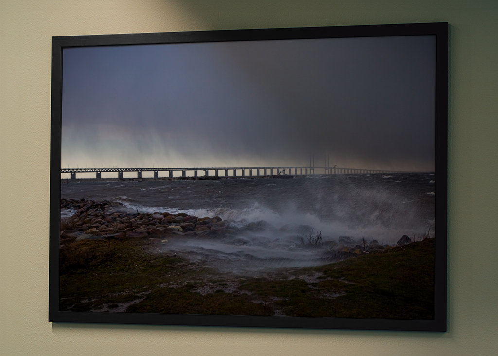 Storm Pia over sundet