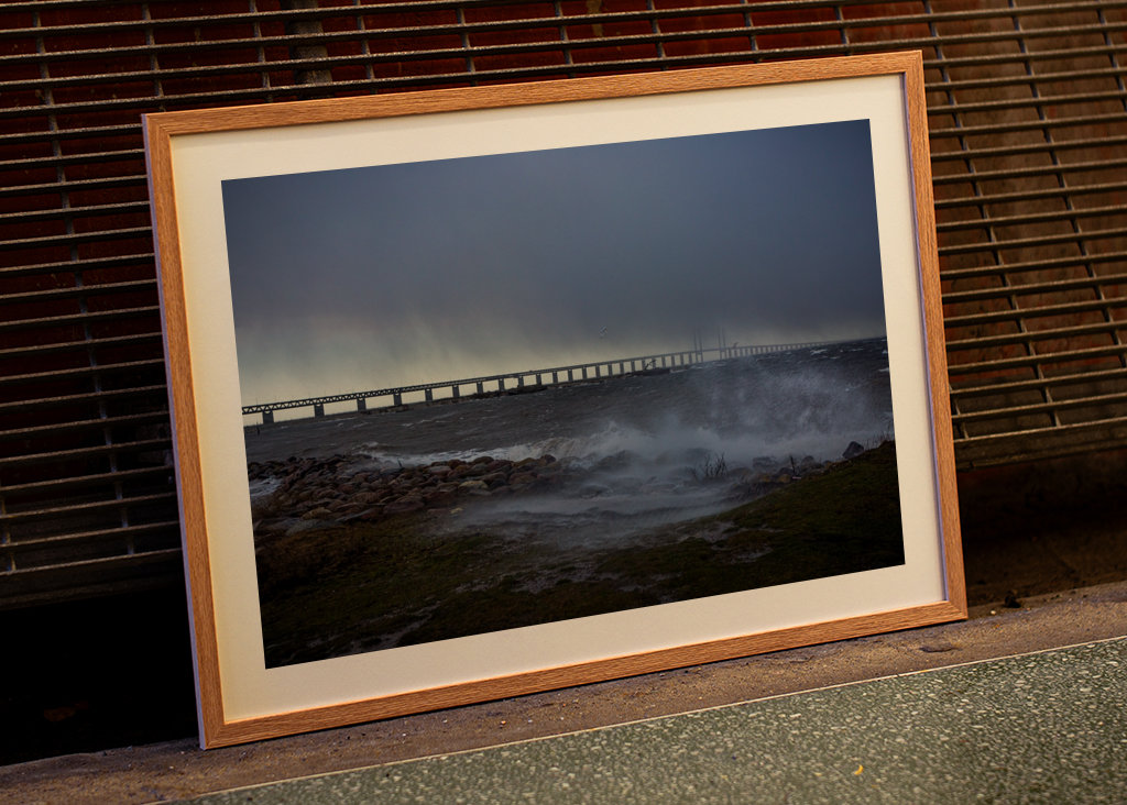 Storm Pia over sundet