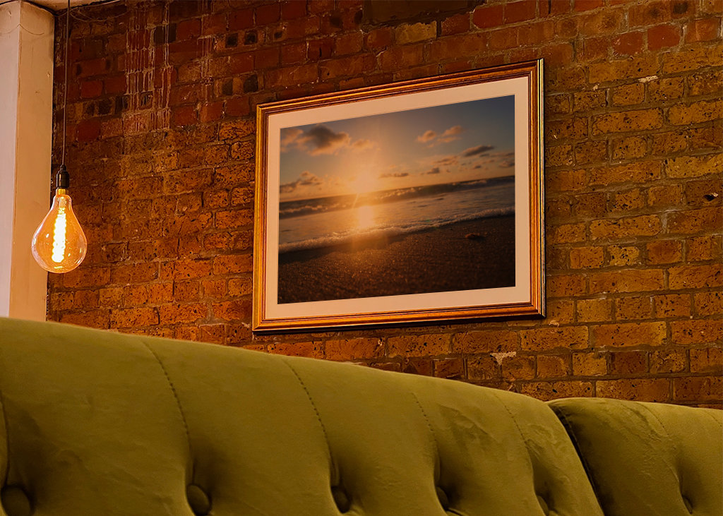 sunset at the north-sea beach