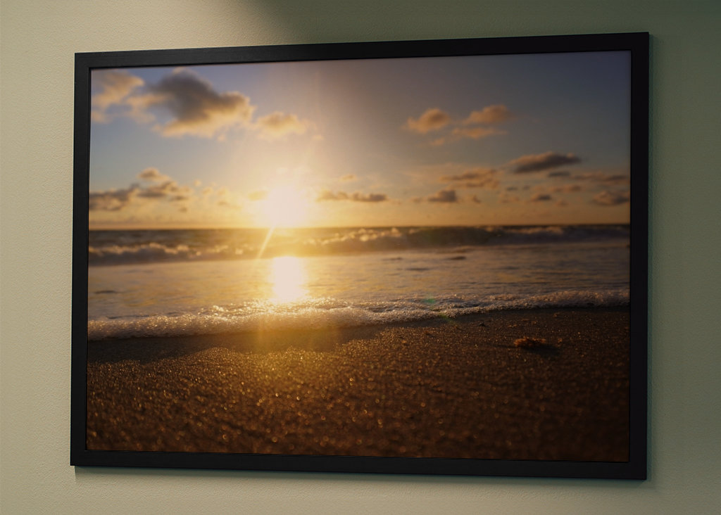 sunset at the north-sea beach