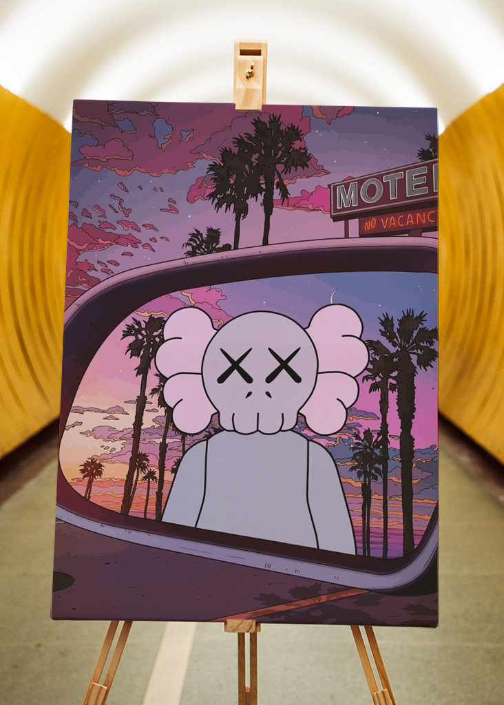 KAWS Spiegelreflexion