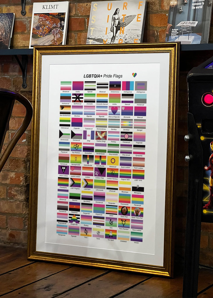 LGBTQIA+ Pride flags