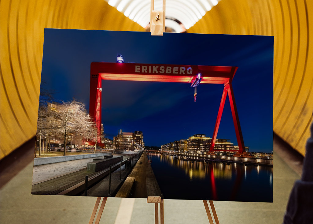 Der Portalkran von Eriksberg