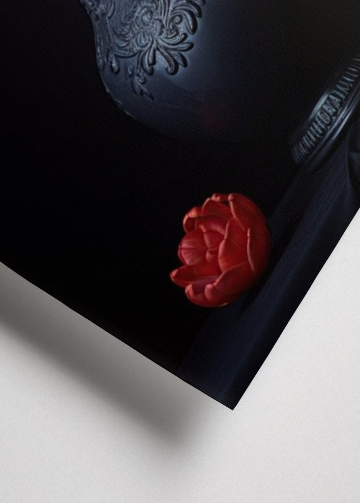 Colourful Tulips in a Vase