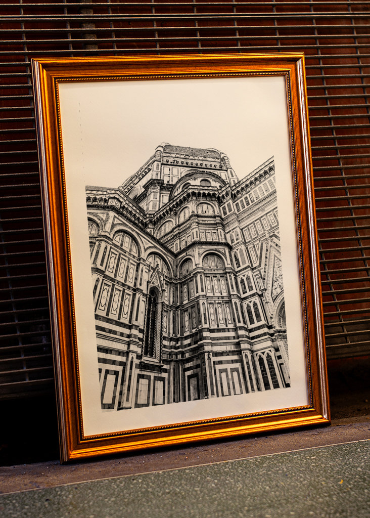 Catedral en blanco y negro