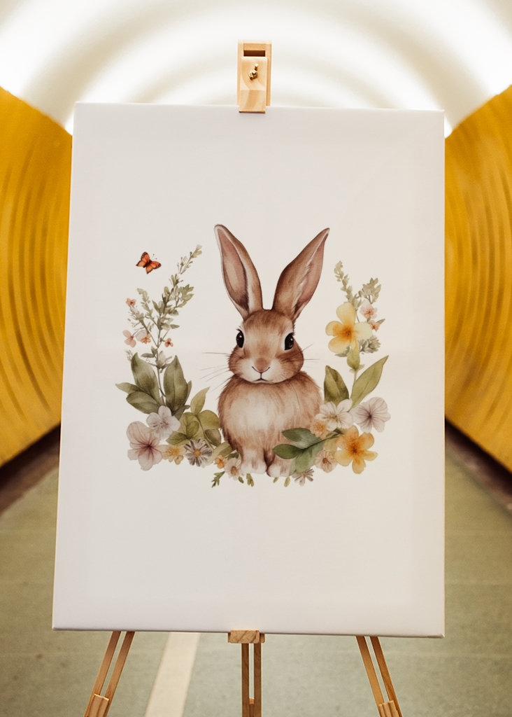 Kanin i en blomstereng 2