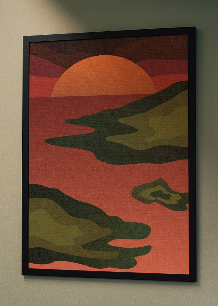 Roter Sonnenuntergang