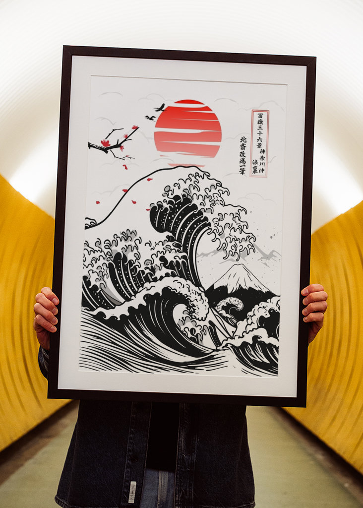 Veľká vlna pri Kanagawe - Fuji