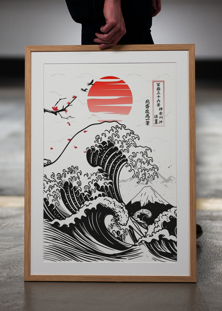 Veľká vlna pri Kanagawe - Fuji