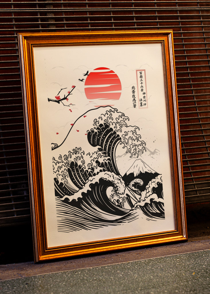 Veľká vlna pri Kanagawe - Fuji
