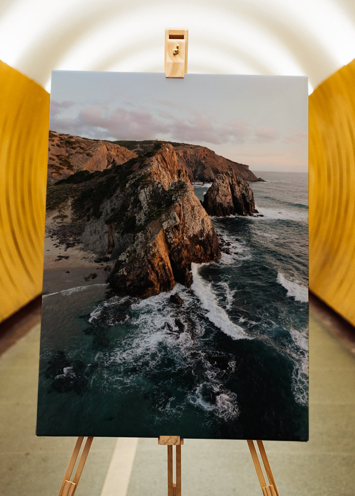 Tengerpart az esti fényben