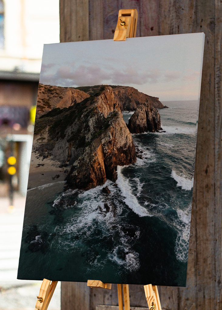 Tengerpart az esti fényben