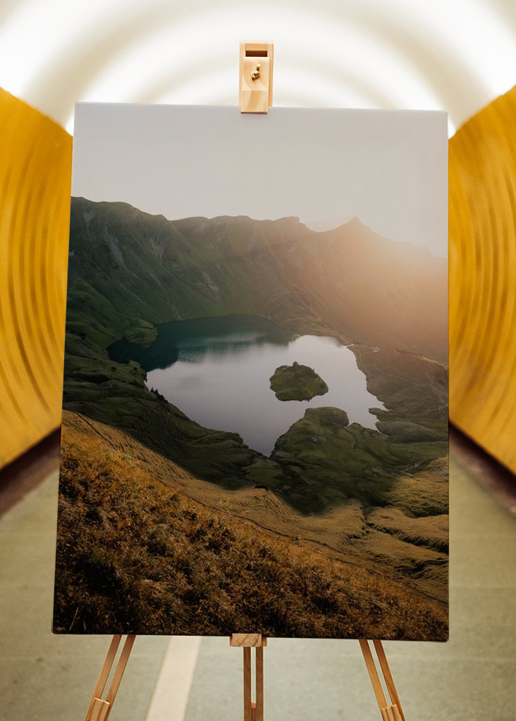 Sunset on the mountain