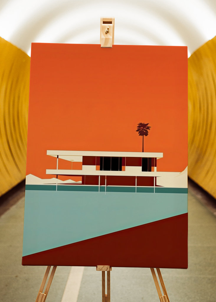 Bauhaus Poster Plakat Orange