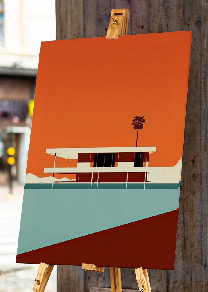 Bauhaus Poster Plakat Orange