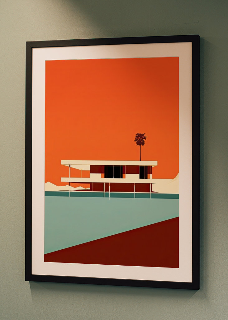 Bauhaus Poster Plakat Orange