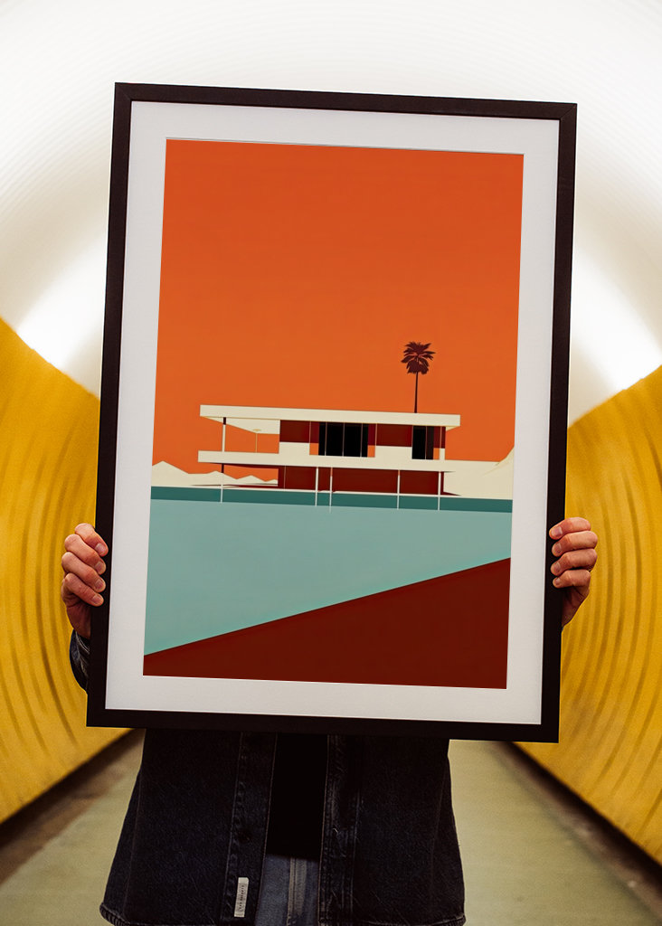 Bauhaus Poster Plakat Orange