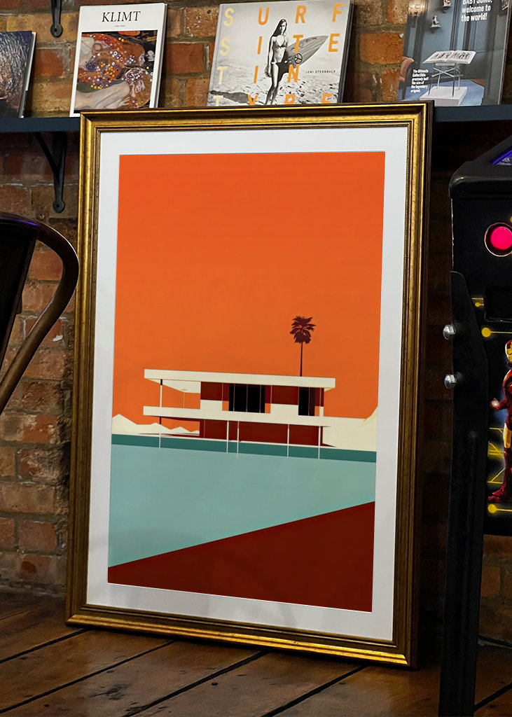 Bauhaus Poster Plakat Orange