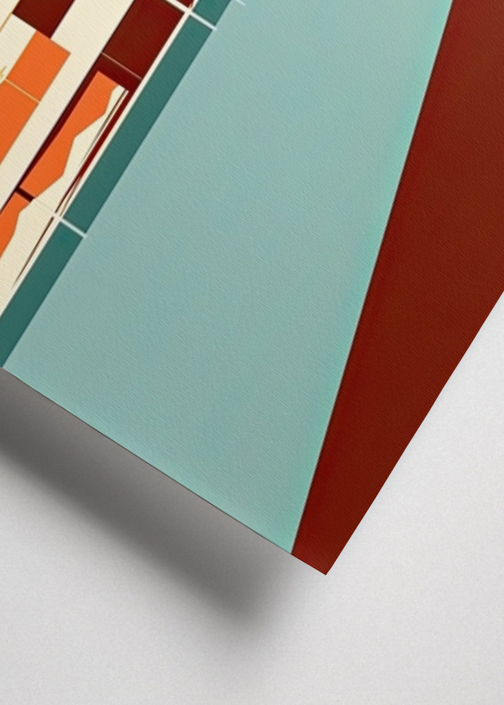 Bauhaus Poster Plakat Orange