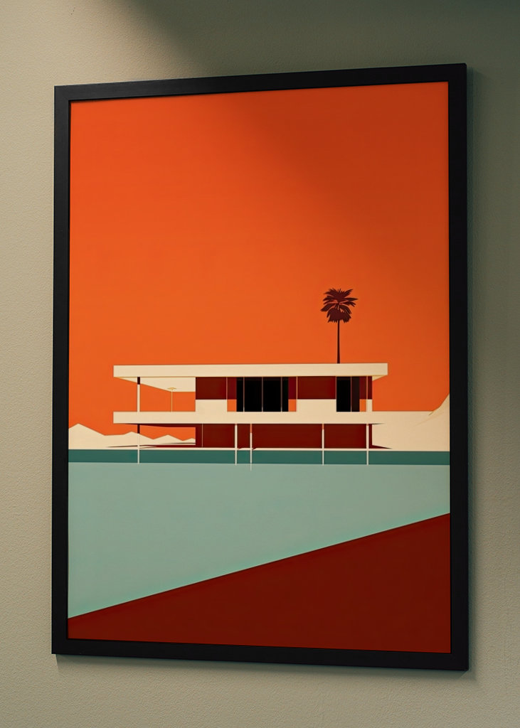 Bauhaus Poster Plakat Orange