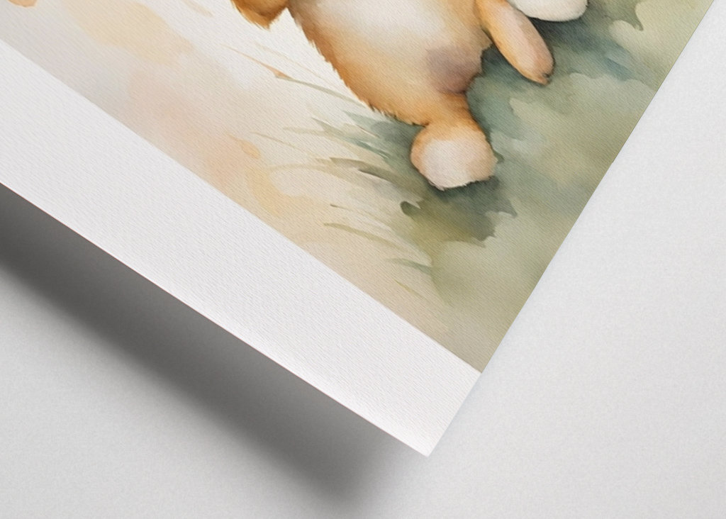 Rabbit: Friends under umbrella