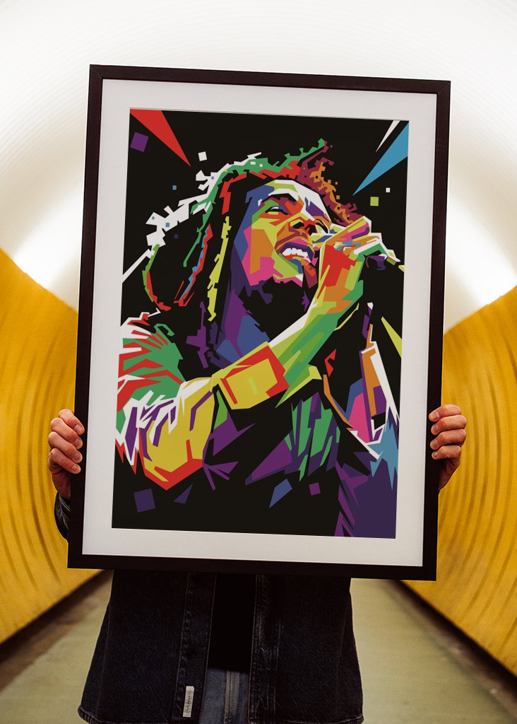 Bob Marley Pop Art Portrait