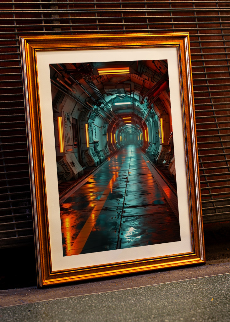 Futuristic Spaceship Corridor