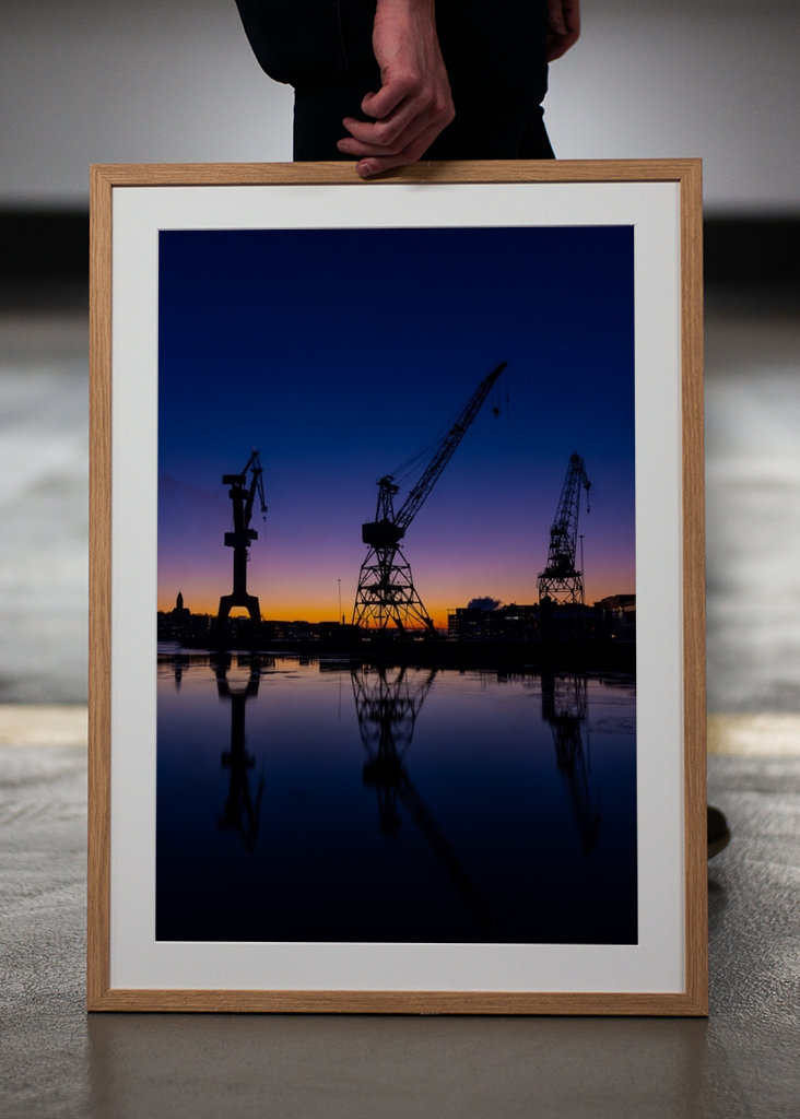 Siluett in the harbour