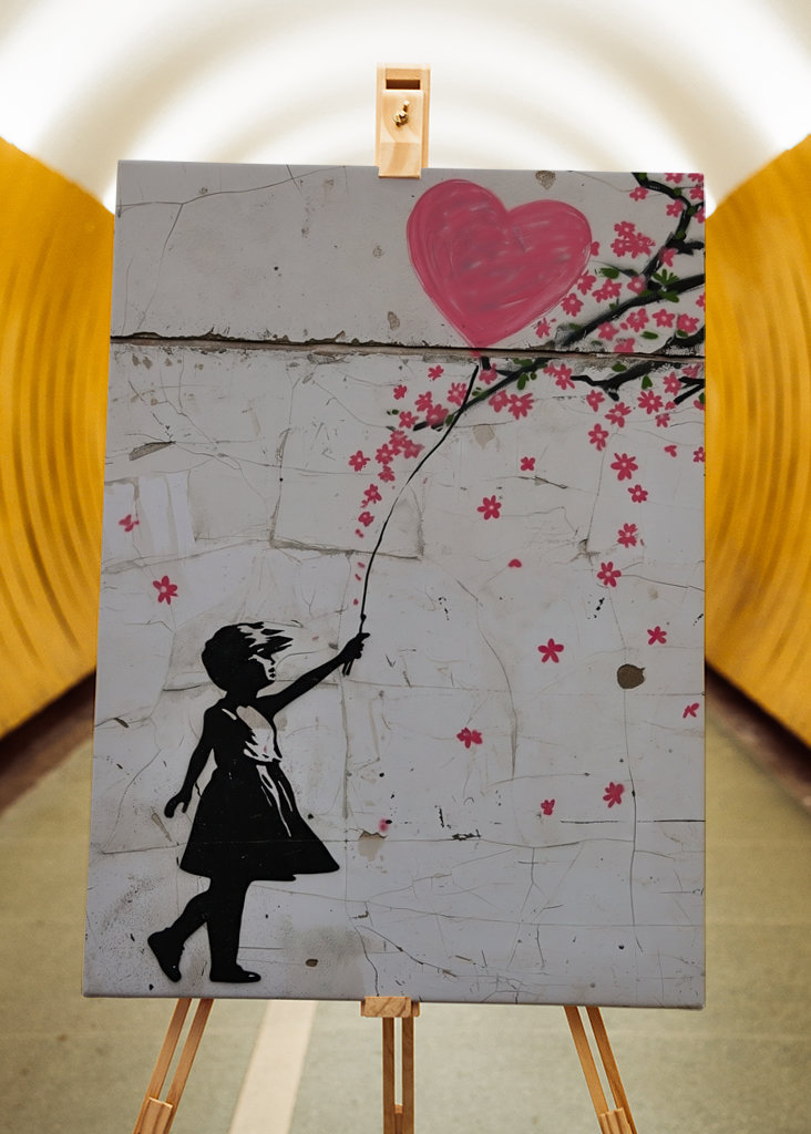 Banksys Mädchen x Frühlingsed.