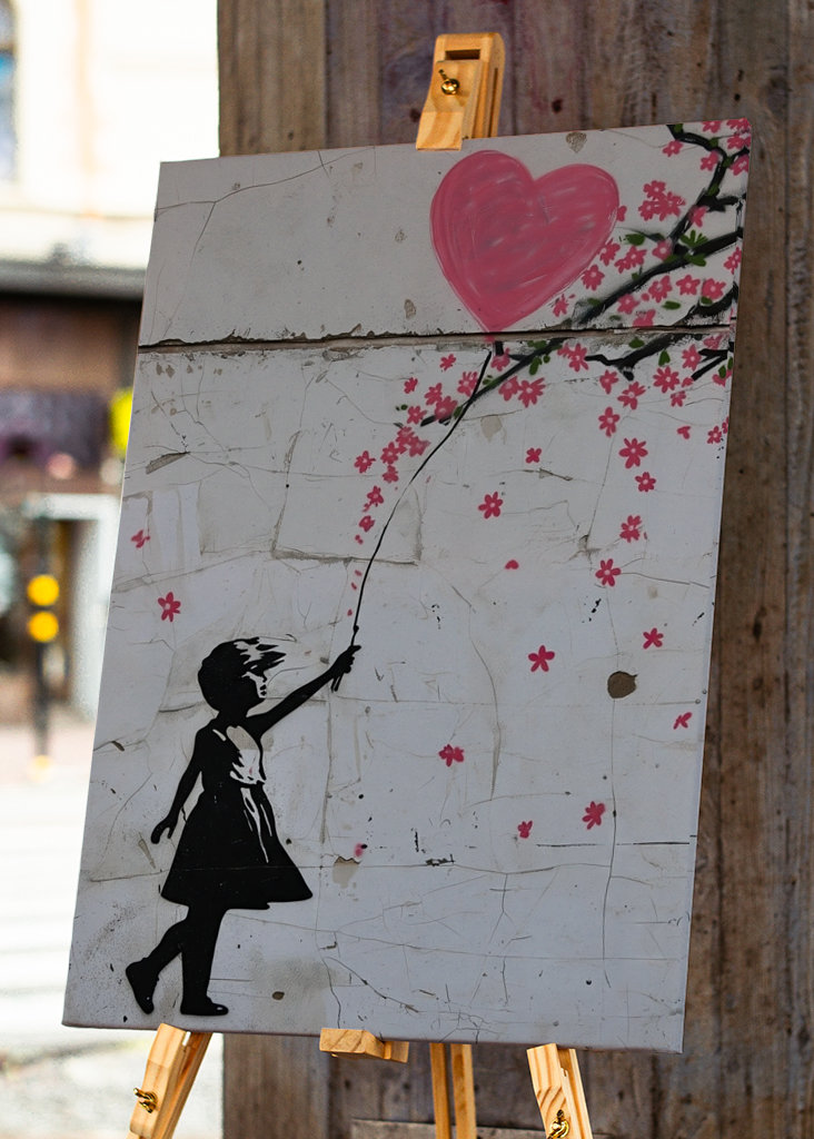 Banksys Mädchen x Frühlingsed.