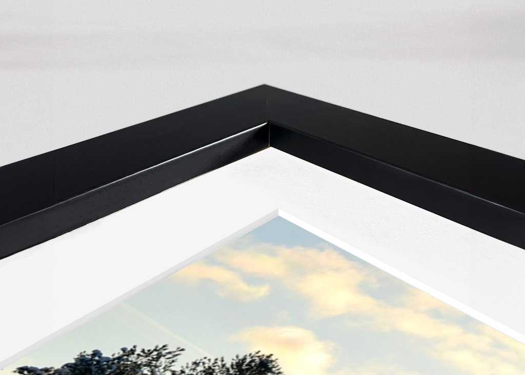 Sunset in Winter Landscape